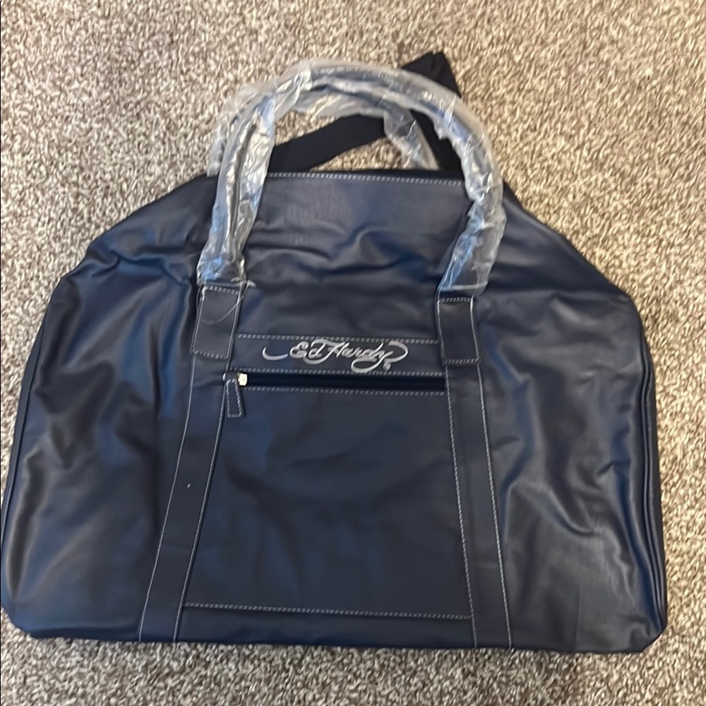 Ed Hardy Navy Blue Men's Bag